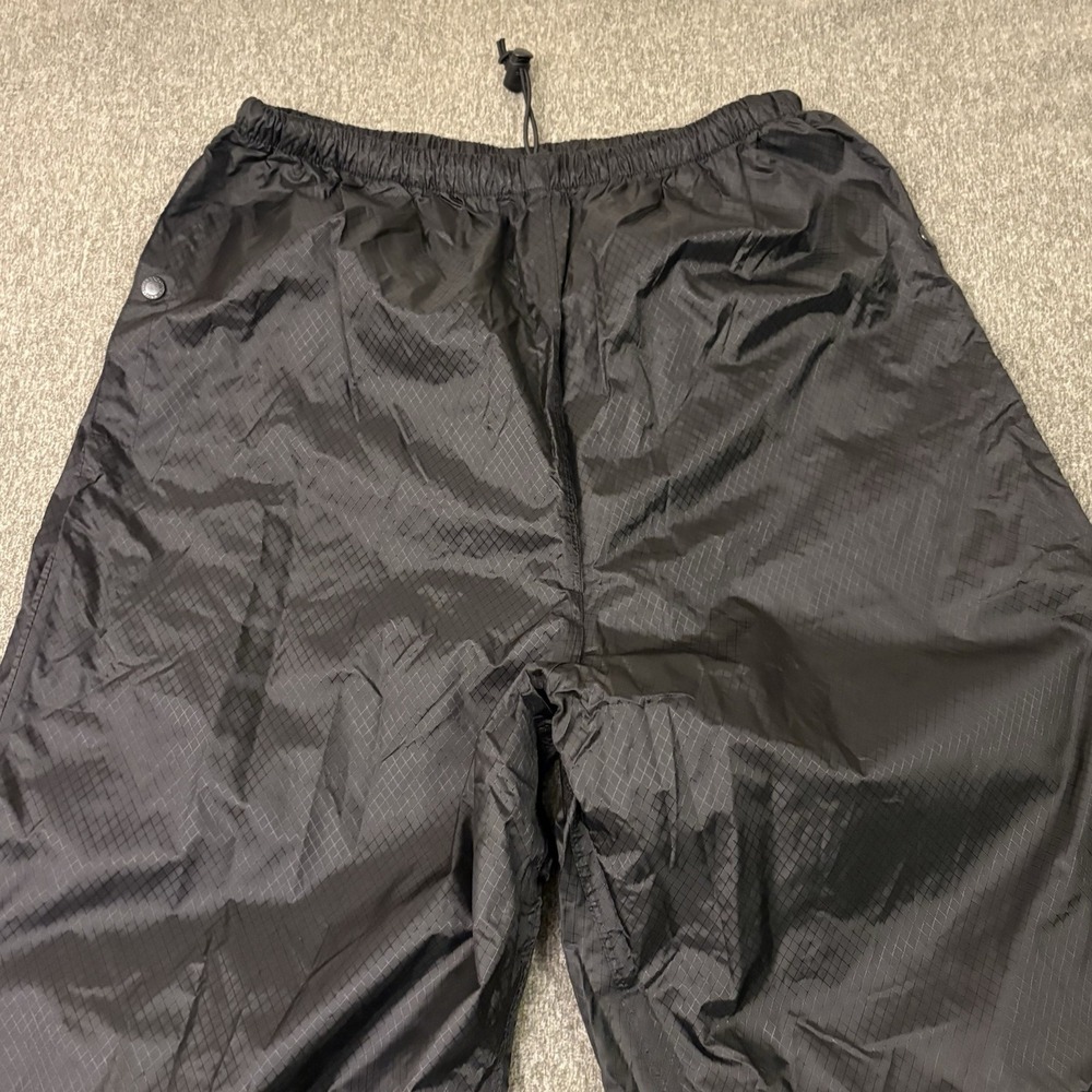 Stearns Dry Wear Waterproof Pants Mens Large‎ Black Pocket Ripstop Drawstring